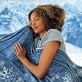 NANPIPER Cooling Blanket Queen Size for Hot Sleepers,Double Sided Cold Lightweight Summer Bed Blanket, Classic Blue 90"x90"