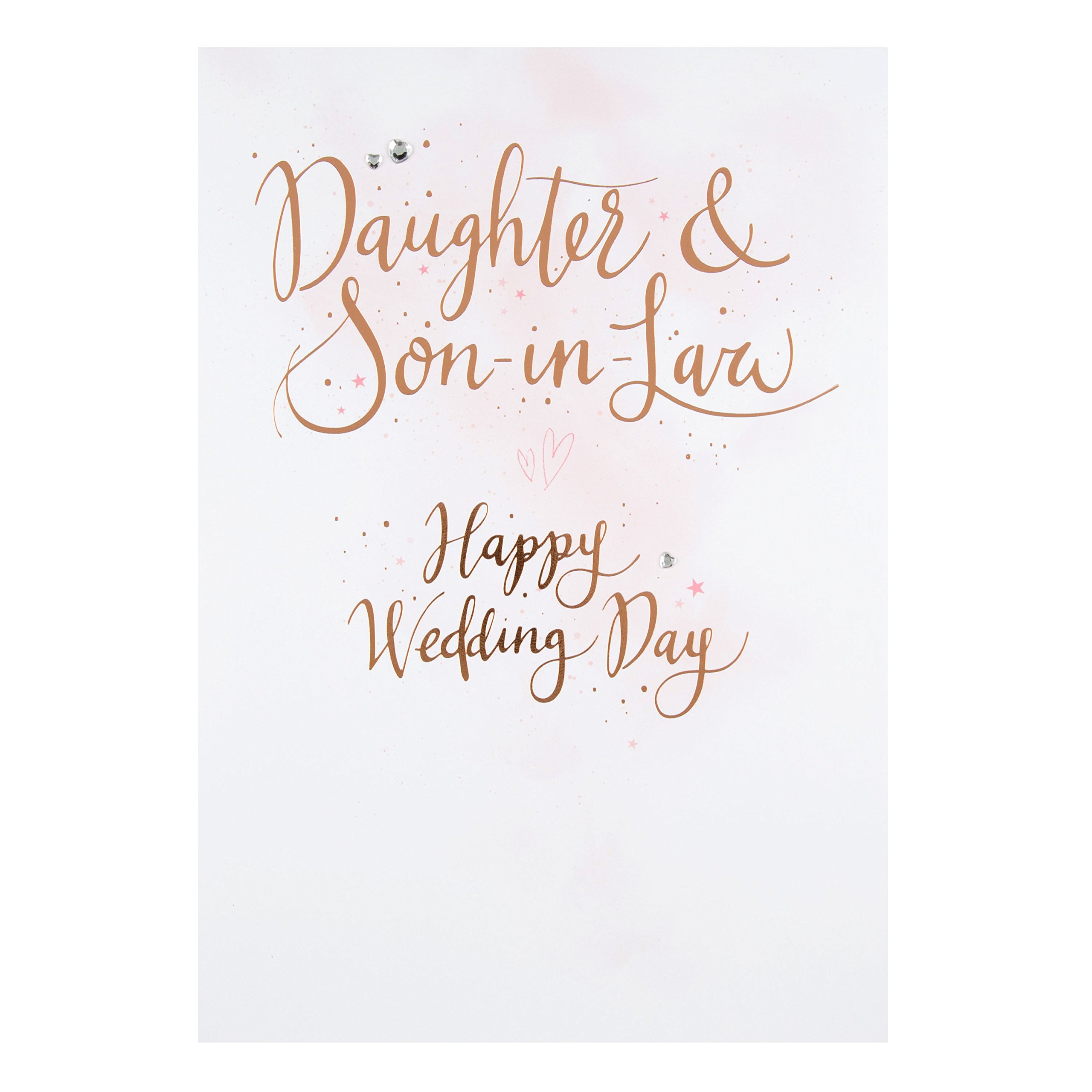 Hallmark Daughter and Son in Law Wedding Card "Congratulations" - Large