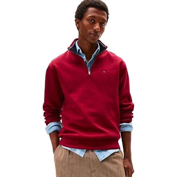 Emporio Armani Men's Iconic Terry Zip Up Hoodie, Marine at Amazon