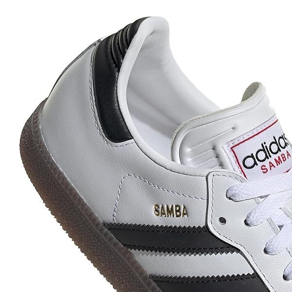 ADIDAS UNISEX-ADULT SAMBA INDOOR, WHITE/BLACK/VIVID RED, 7.5
