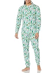 Amazon Essentials Men's Knit Pajama Set, Ecru