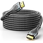 HXRKDEV 4K Long Hdmi Cable 50 ft, HDMI 2.0 Cable Braided, 4K@60Hz/2K/1080P/3D ARC/Ethernet Gold Plated HDMI Cord, Ultra High Speed Hdmi Cable for UHD TV, Monitor, Laptop, Xbox, PS5/PS4