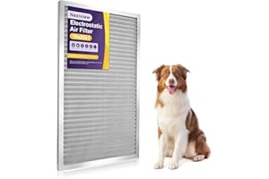 Nexiview 16x25x1 Furnace Filter-MERV8, Washable & Reusable Electrostatic Air Filter, AC/HVAC Furnace Filter, Permanent Air Filter, Breathe Fresher, Easy Install