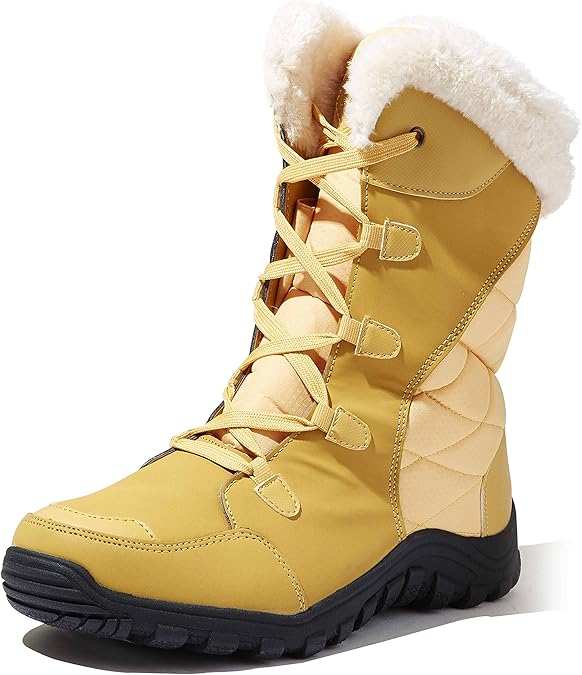 DailyShoes Women's Comfort Round Toe Mid Calf Hiking Outdoor Ankle High