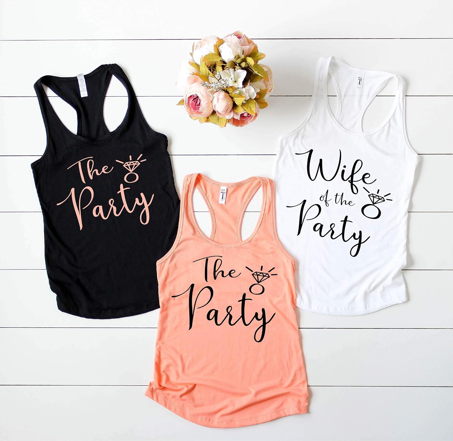 bridal party tank tops cheap