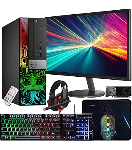 Amazon.com: Dell OptiPlex 3060 SFF RGB Gaming Desktop, Intel Core