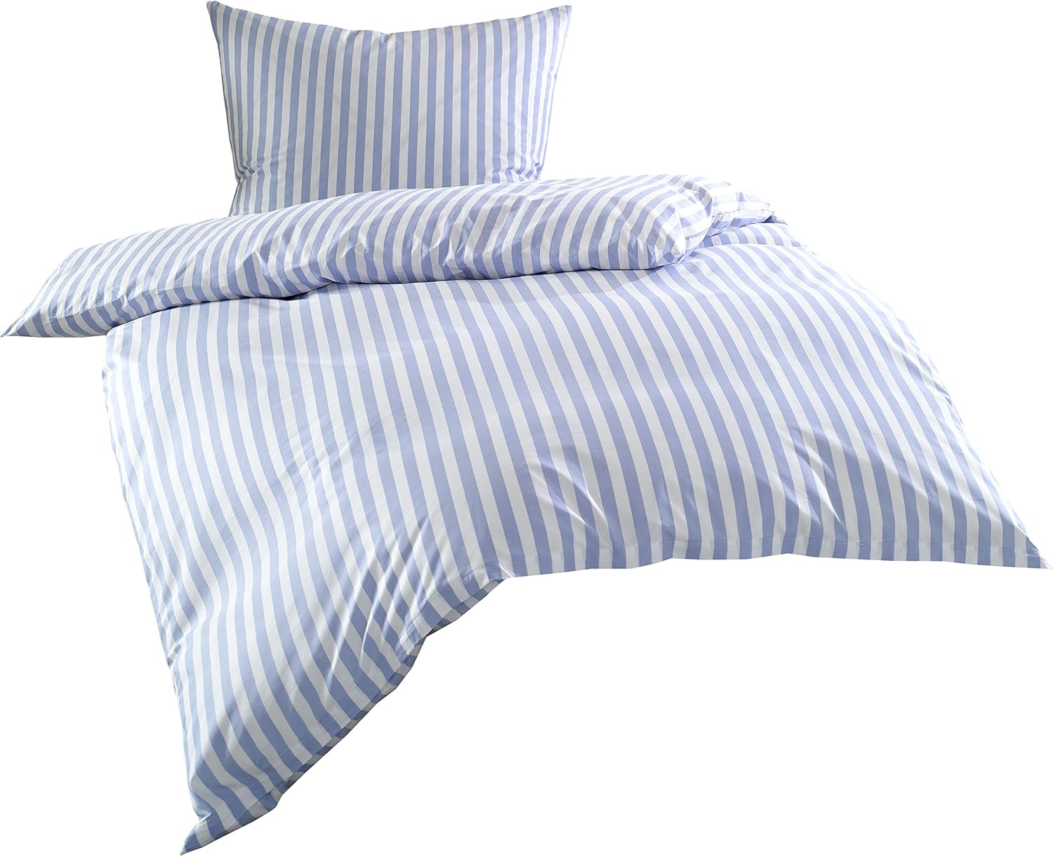 Mako Batist Mako Perkal Landhaus Bettwasche Streifen Oslo Gestreift 155 Cm X 220 Cm 80 Cm X 80 Cm Blau Streifen Amazon De Kuche Haushalt