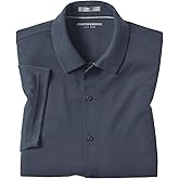 Johnston & Murphy Boys Vintage Birdseye Short Sleeve Button Down