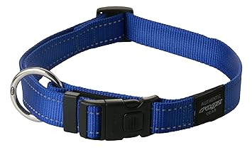 Rogz Utility Große 3/4-Zoll Reflektierende Fanbelt Hundehalsband