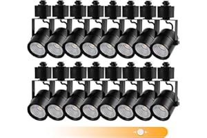 VAYANNKSUN LED Track Light Heads 16 Pack Dimmable 10W H Type Track Lighting Heads for Ceiling Spotlight Wall Art Exhibition Lighting,Kitchen,Accent Task Bright 4000K Neutral White Flicker Free CRI90+24° 1000lm