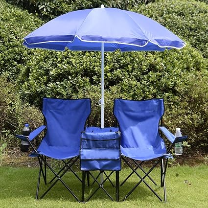 double folding camping chair