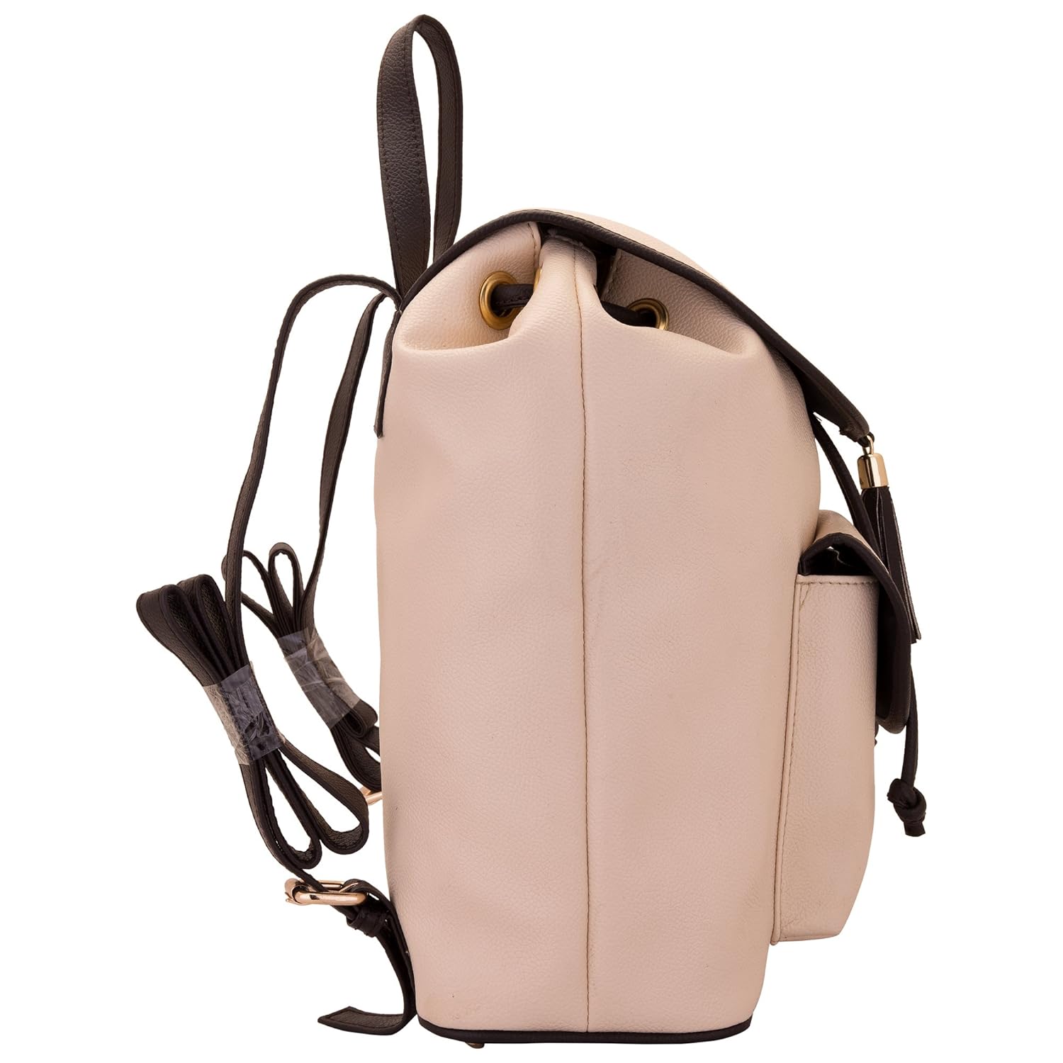 lapis o lupo women's backpack handbag(off white,llbp0004ow)