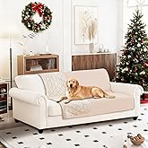 CYCMACO Waterproof Dog Blanket, Non-Slip Soft Pet Bed Cover, Couch Cover for Dogs Washable, Protects Sofa, Furniture, Crate, Car, Tear Resistant Leakproof Pet Blanket (52x82 Inch, Beige)