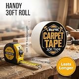 Kraftex Original Carpet Tape 30ft Roll Anti Slip Double Sided Rug Gripper view 2
