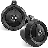 Pyle 2-Way Waterproof Bluetooth Off-Road Speakers - 4" 900W Active Passive Marine Grade Wakeboard Tower Speakers System w/AUX, Full Range Outdoor Stereo Speaker for ATV/UTV Jeep Boat
