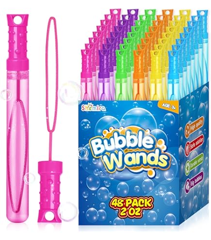 SYNCFUN 6 Bolsas De Concentrado De Burbujas Gigantes | Hasta 4.5 Galones De Solución | No Tóxico | Para Máquinas Y Varitas