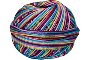 Handy Hands Lizbeth Egyptian Cotton Crochet, Tatting, Knitting Thread Size 3 (50 Grams 120 Yards) – HH03155, Ocean Sunset