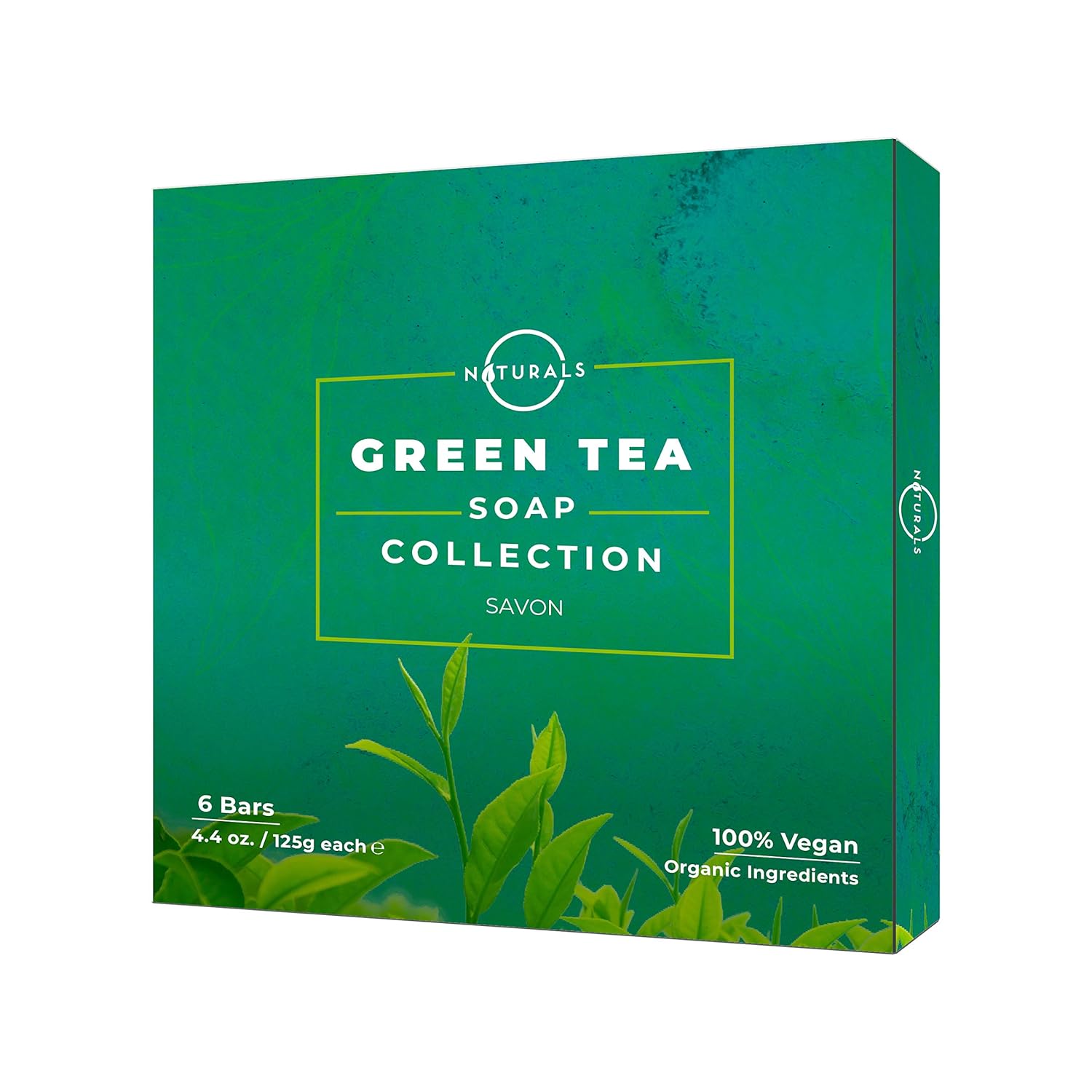 O Naturals 6-Piece Green Tea Bar Soap Collection. Moisturizing Cleansing Body Soap. Aromatherapy Antioxidant Herbal Soap Triple Milled Vegan Organic Ingredients Shea Butter Enriched. Men & Women 4oz : Beauty