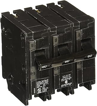 Q360 60 Amp Three Pole Type Qp Circuit Breaker Amazon Com
