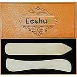 Ecohu Bone Folder & Creaser Tool - 2PCS - Scoring, Folding for Origami, Paper Crafts, Bookbinding, Leather Crafts and Card Ma