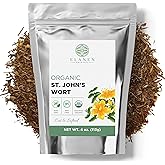 Organic St Johns Wort 4 oz. (113g), USDA Certified Organic Hierba De San Juan Organica, Dried St Johns Wort Herb, Hypericum Perforatum, Flor De San Juan, Cut & Sifted