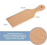 Kilner Butter Paddles Set of 2 Natural Beech Wood Paddles 23 cm view 4
