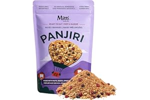 Mitti Panjiri Mixed Berry Panjiri - Traditional South Asian Snack | Roasted Nuts, Seeds, Dehydrated Fruits & Herbs Blend | Gr