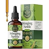HERBAMAMA Stinging Nettle Tincture - Vegan Urinary Tract Support with Stinging Nettle Root Extract - Non-GMO, Alcohol & Sugar-Free Urtica Dioica Supplement - 84-Day Supply