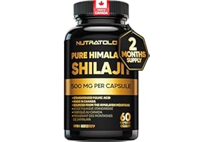 Nutratology Pure Shilajit Capsules | High Potency & Purity - Sourced from the Himalayan Mountains - Shilajit for Men & Women 