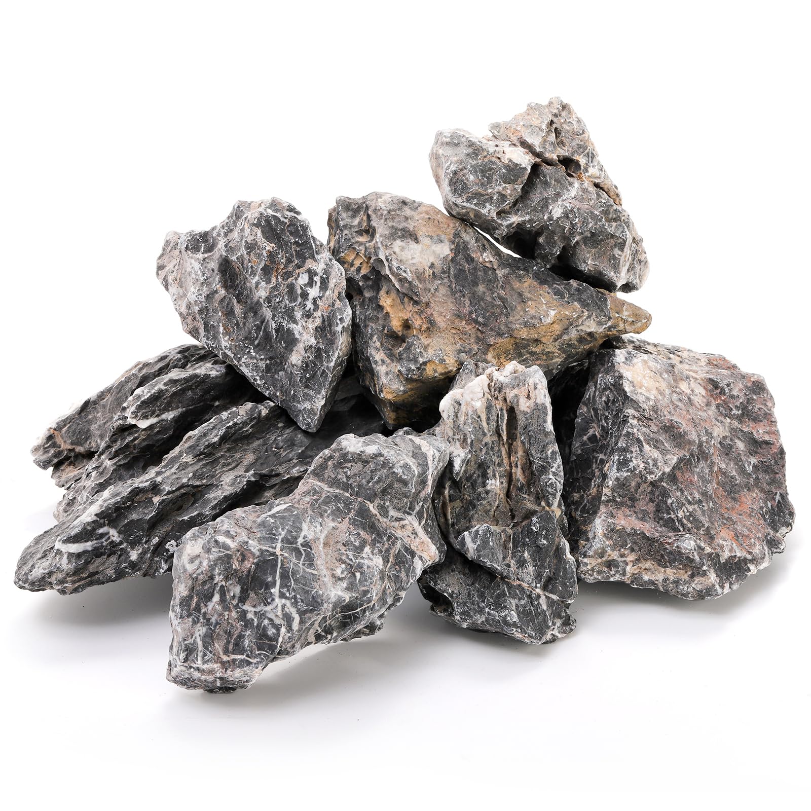Photo 1 of Eorbow 12lb Seiryu Stone, Aquarium Rocks for Terrariums, Paludarium, Vivariums, Reptile, Amphibian Enclosures, Fish Tank Decor for Aquarium Landscaping Models