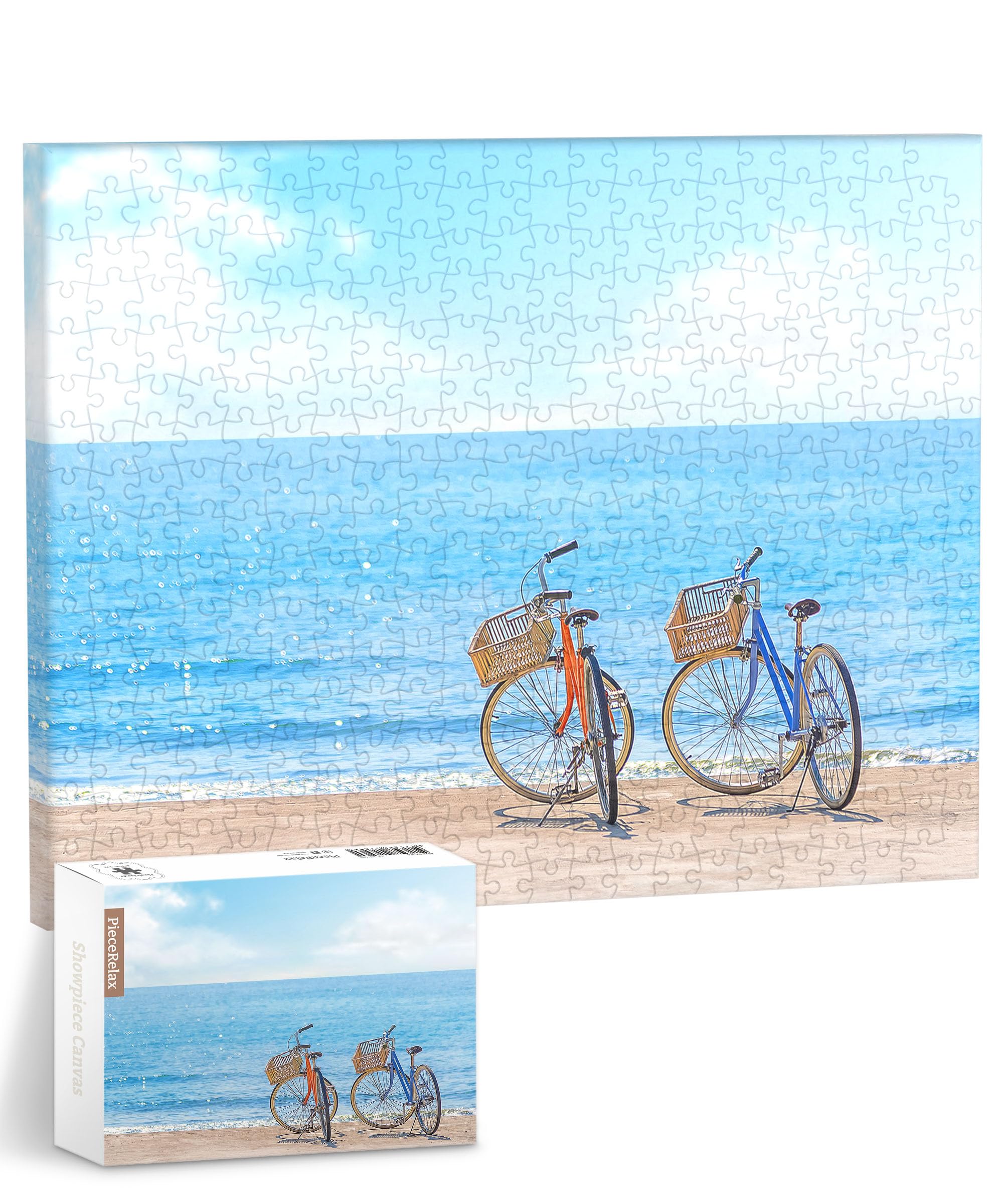 PieceRelax Canvas Wall Art Puzzles for Adults - Away from the City - Tranquil Summer Beach Unique Gift & Home Décor with Plastic Jigsaw Puzzle Artwork for Living Room Bedroom [HN1316] — image 1