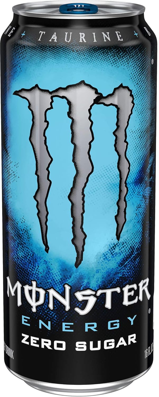 Monster Energy Zero Sugar, Low Calorie Energy Drink, 16 Ounce (Pack of 24) : Grocery & Gourmet Food