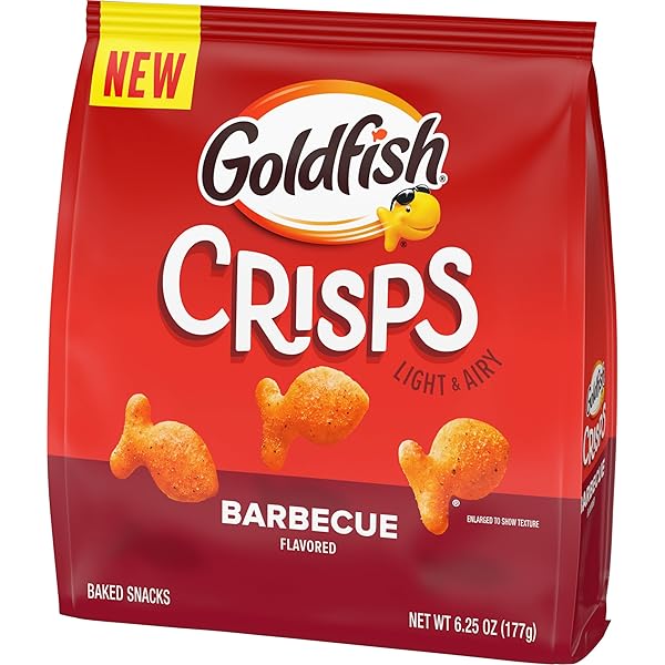 GOLDFISH CRISPS BARBECUE FLAVORED BAKED CHIP CRACKERS, 6.25 OZ BAG