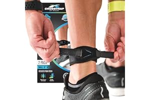 CROSSTRAP Achilles Tendon Support - Ankle Brace For Women And Men, Comfort & Bracing, Ankle Stabilizer Strap & Sprain Support, Achilles Tendonitis Relief, Kickback Straps, (Small, 2 Straps)