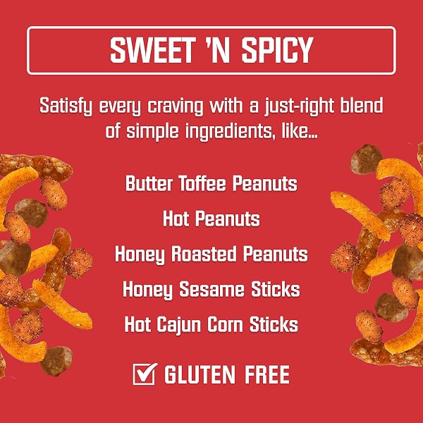 KAR’S NUTS SWEET ‘N SPICY TRAIL MIX, 1.75 OZ GRAB & GO BAGS, INDIVIDUAL SNACK PACKS (PACK OF 72), GLUTEN-FREE TRAIL MIX SNACKS