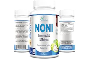 YUMMYVITE Noni Capsules - Noni Fruit Extract, (Morinda Citrifolia), Immune Support - 60 Capsules