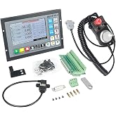 CNCTOPBAOS 4 Axis CNC Controller Offline Stand Alone PLC DDCSV3.3 w/ MPG | DC24V, 500KHz,VFD/Spindle/Stepper/Servo Motor Motion Control, M/G-code,100PPR Handwheel For CNC Router Milling Engraver,Lathe