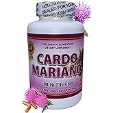 LO+NATURAL Cardo Mariano 60 caps 1000 mg c/u (Milk Thistle) - Herbal Dietary Supplement | Extra Forte
