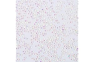 GAVIYE 1440Pcs Transparent AB Crystal Rhinestones,Glass Flatback Rhinestones Gemstones Mini for Nail Face Makeup Art Crafts Clothes Decoration -(SS8,2.4mm,Transparent AB)