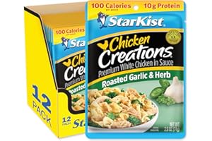 StarKist Chicken Creations, Roasted Garlic & Herb - 2.6 oz Pouch, Pack of 12