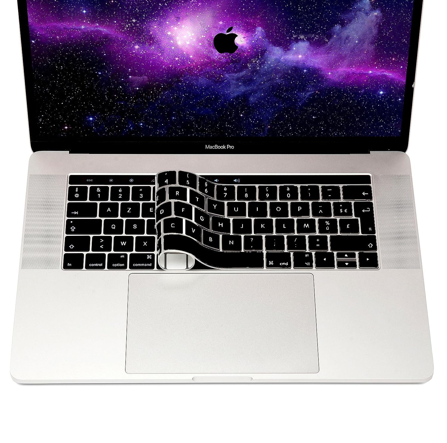 Skin Protector Keyboard Cover de Silicona TPU Negro MyGadget Cubierta