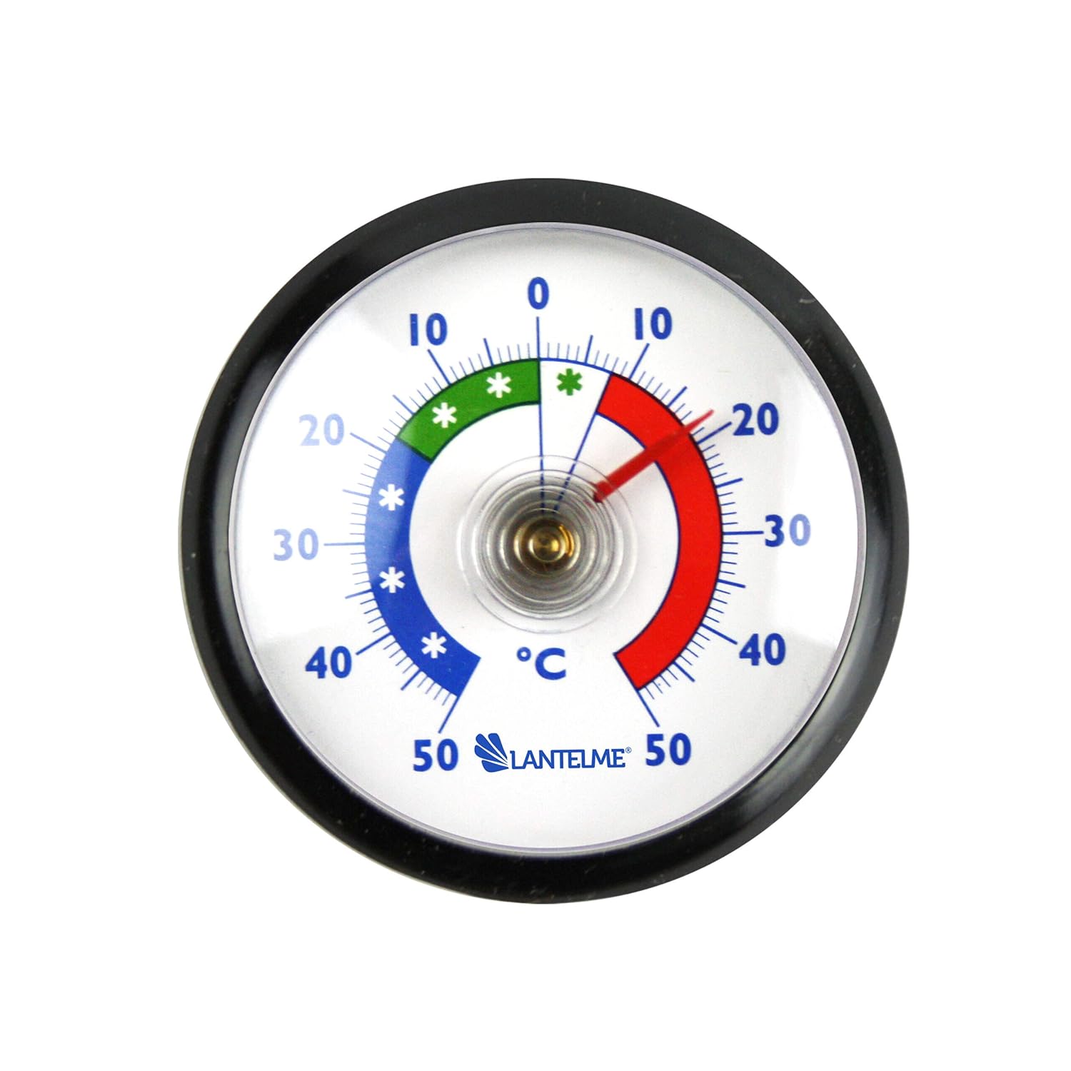 redonda bimetal Analog adhesivas Frigorífico Termómetro Negro ...