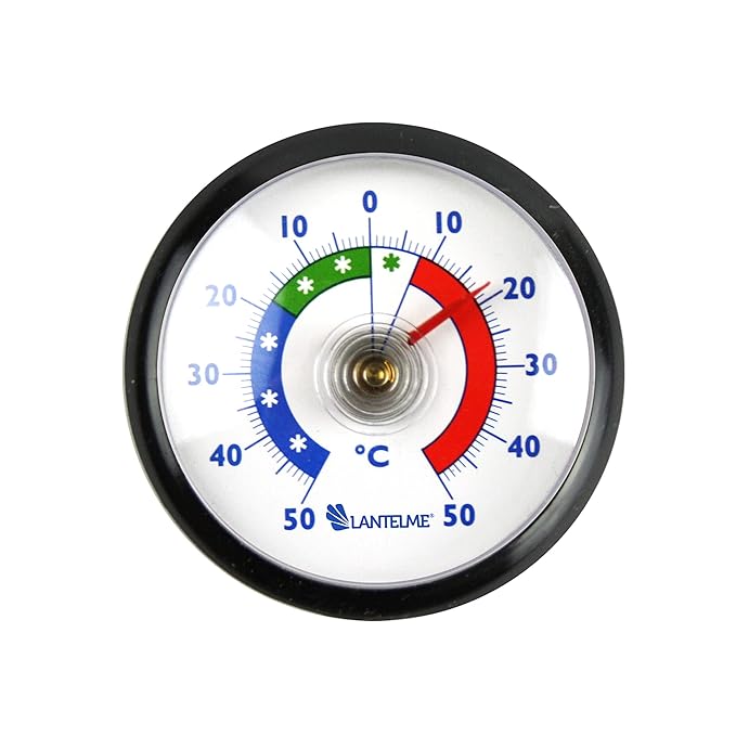 Lantelme 3 pieza set redonda bimetal Analog adhesivas Frigorífico ...