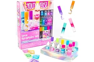 Just My Style You*niverse Lava Lip Gloss Lab, At-Home STEM Kits For Kids Age 6 And Up, Makeup Kits, DIY, Activities for Birthday Parties, Sleepovers