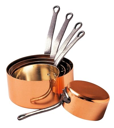 Baumalu 201020 Set von 5 Kasserolle für Gasherd, 12-20 cm