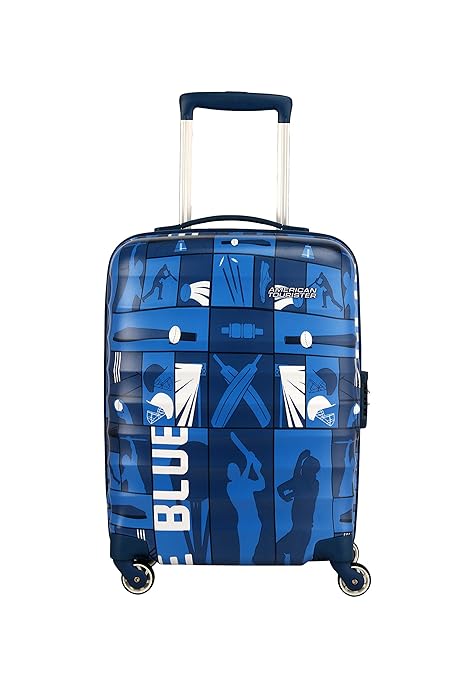 Buy American Tourister Play4blue Polycarbonate 55 Cms Blue