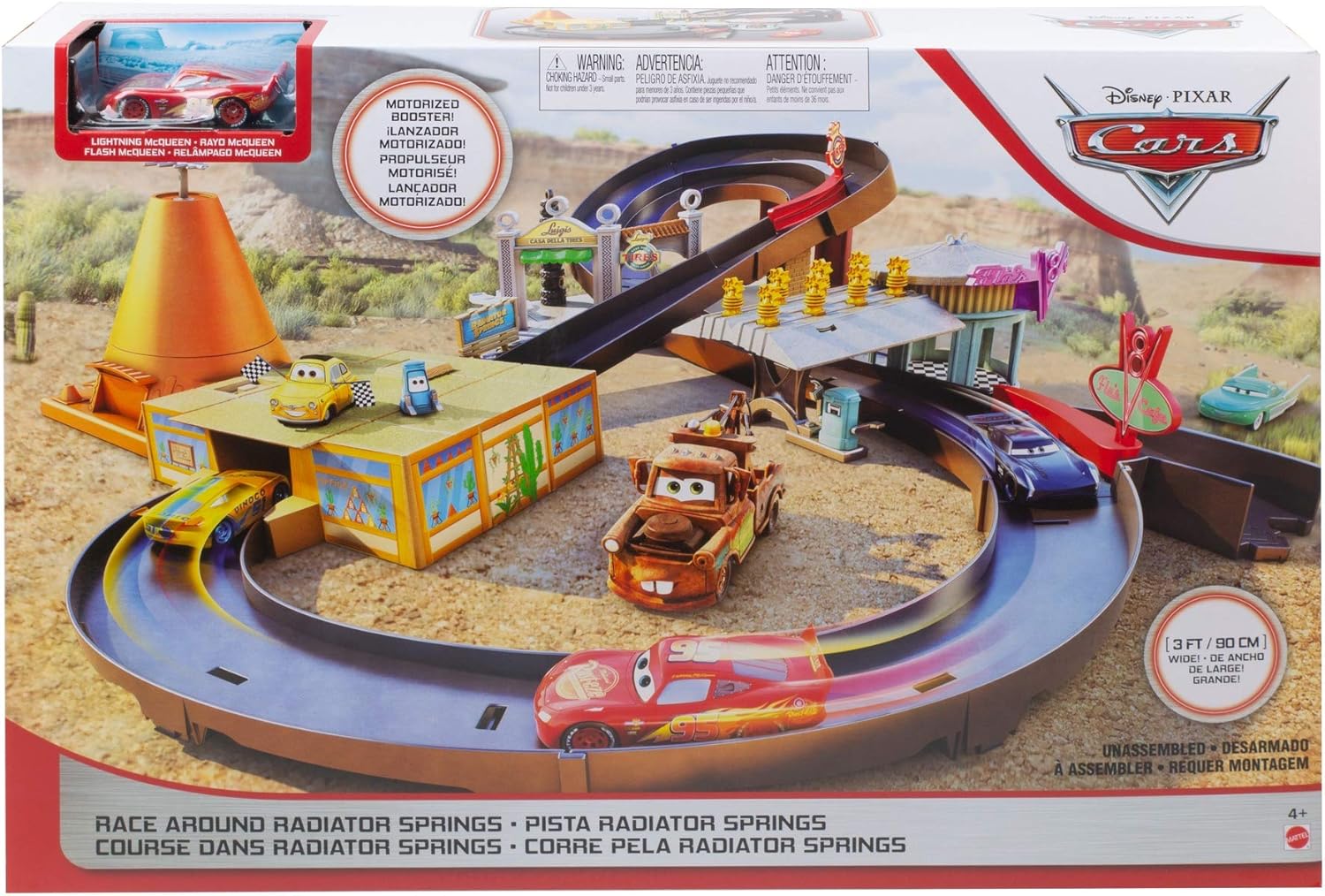 disney pixar cars race around radiator springs playset