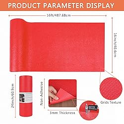 Foam Rubber Toolbox Shelf Liner Drawer Mat 1/8 Inch