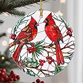 Christmas Ornaments, Cardinal Ornament, Christmas Tree Decorations, Holiday Decorations, Holiday Ornaments, Cardinal Gifts, Holiday Party Gifts, and Xmas Gift Ideas