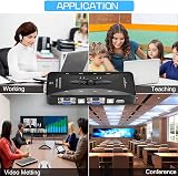Nicfaky USB 2.0 KVM VGA Switch 4 Port One-Button Swap 4 VGA Cables Included view 8